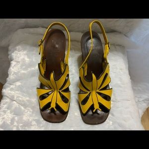 Vintage Italian Leather Butterfly Shoes